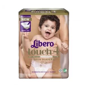 Libero Touch 4 Åpen Bleie 7-11 kg. - 24 stk.