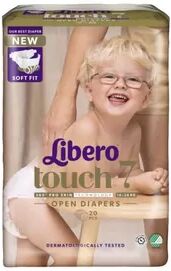 Libero Touch 7 Åpen Bleie 16-26 kg. - 20 stk.