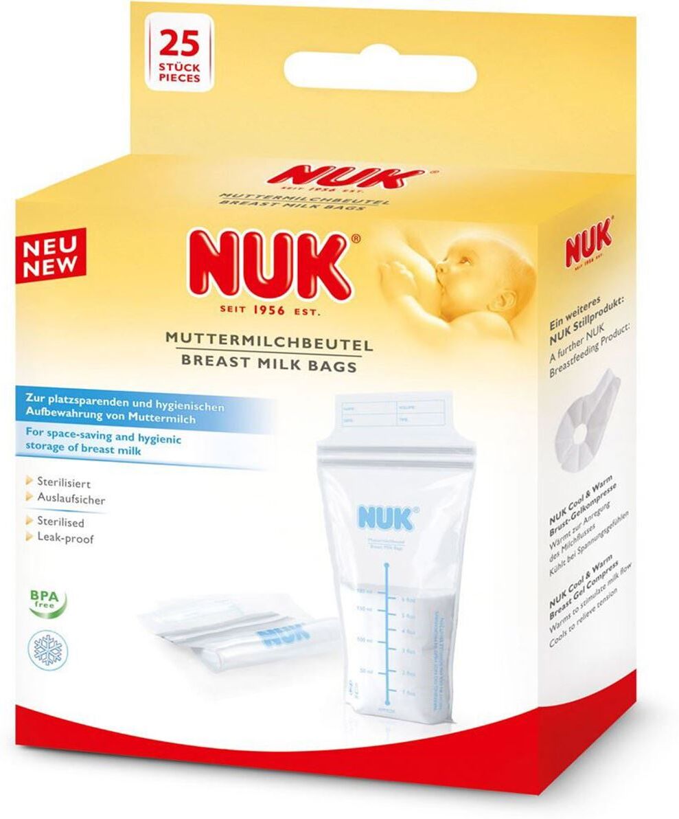 NUK Morsmelk oppbevaringspose 25stk (180ml)