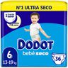 Fraldas Dodot Bebé Seco T6 13-19 Kg 36 Un