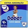 Fraldas Bebé-seco Extra Dodot T4+ 10-15kg 62 Un