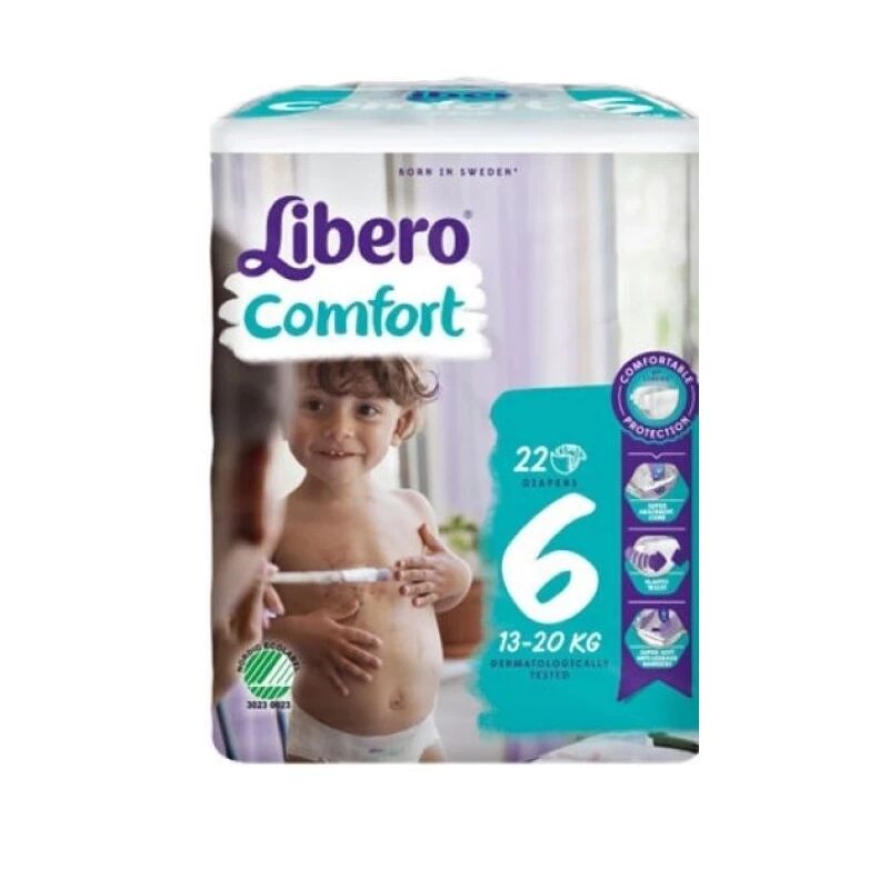 Libero Comfort 6 22 Fraldas PACK 8 unidades