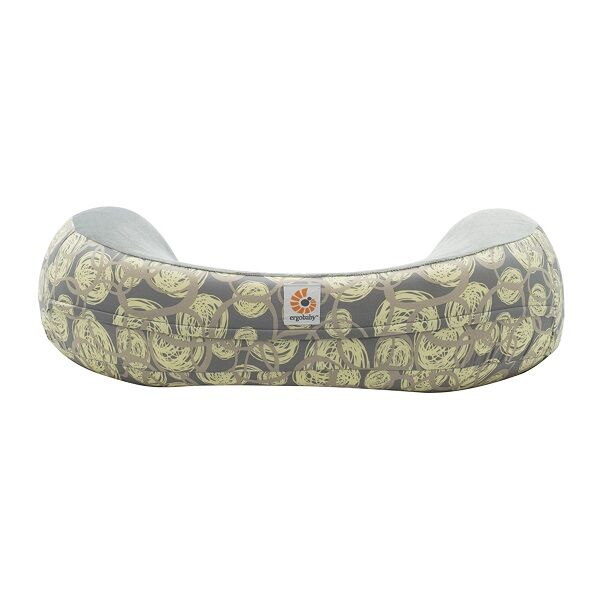 Ergobaby Funda Almohada de Lactancia Ergobaby Natural Curve - Redemoinhos amarelos