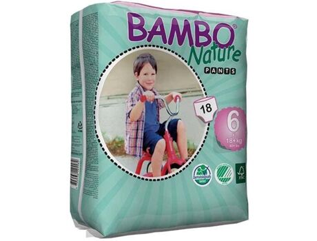 Bambo Nature Fraldas Cuecas XL (+18 kg - 18 un)