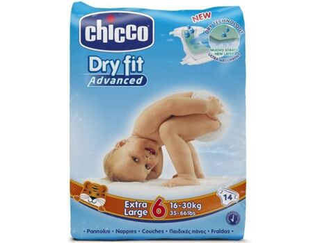 Chicco Fraldas Dry Fit Advanced 6 (14 Unidades)