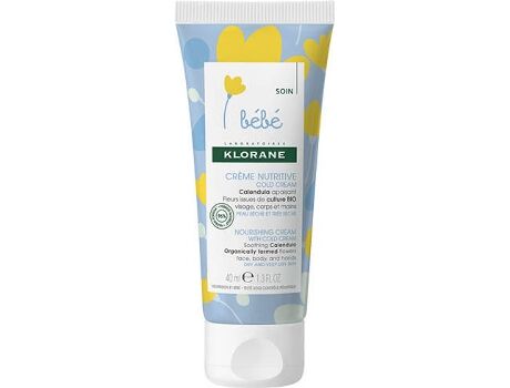 Klorane Creme Corporal Bebé Nutritivo com Cold Cream (40 ml)