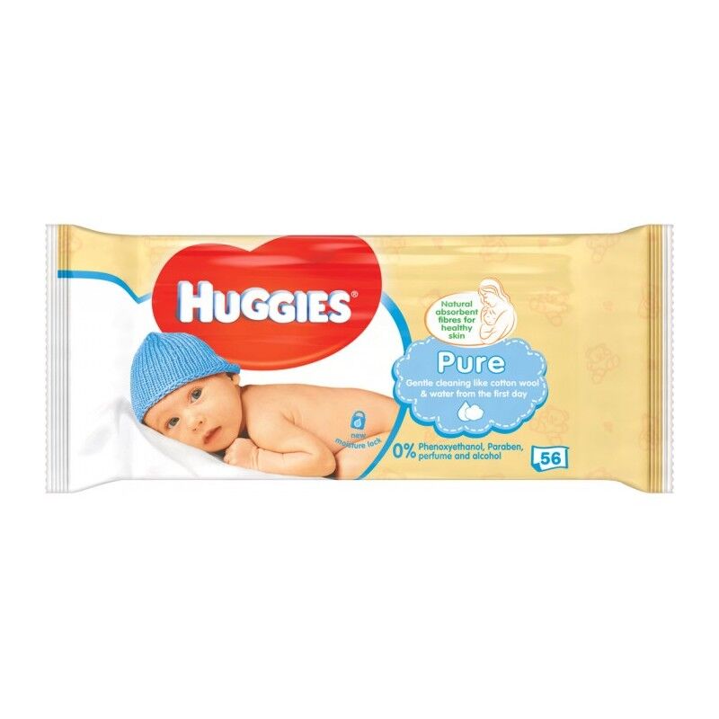 Huggies Baby Wipes Pure 56 st V&aring;tservetter