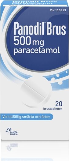 Panodil Brus 500 mg 20 brustabletter