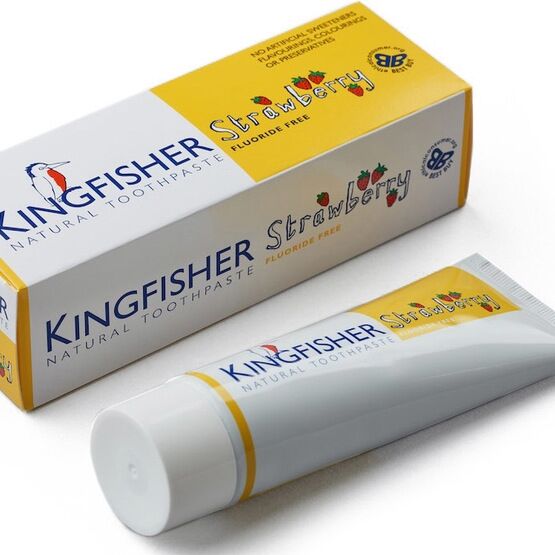 Kingfisher Naturlig Fluorfri Barntandkräm Jordgubb 75 ml