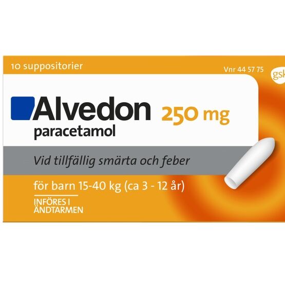 Alvedon Suppositorium 250 mg 10 st