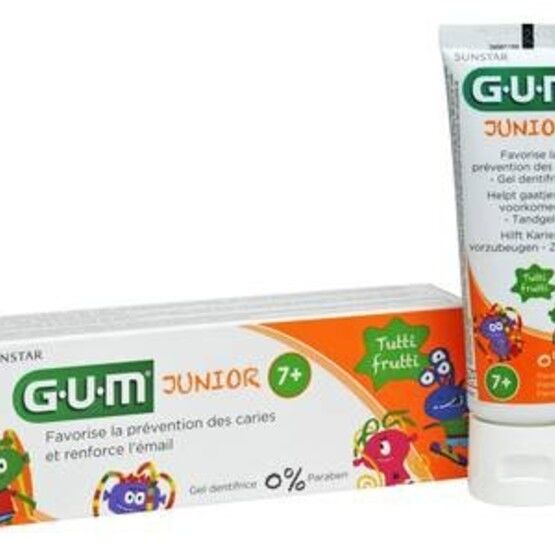 GUM Gum Junior Barntandkräm 7-12 år Tutti-Frutti 50 ml