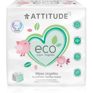 Attitude Eco wet wipes fragrance-free 3x72 pc