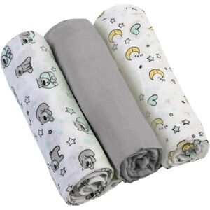 BabyOno Diaper Super Soft cloth nappies Grey 70 × 70 cm 3 pc