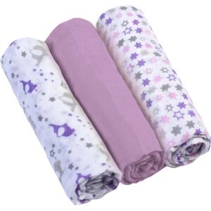 BabyOno Diaper Super Soft cloth nappies Violet 70 × 70 cm 3 pc