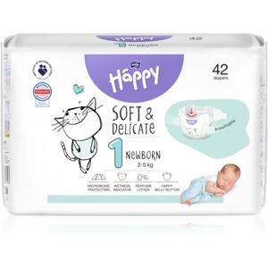 Bella Baby Happy Soft&Delicate Size 1 Newborn disposable nappies 2-5 kg 42 pc