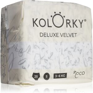 Kolorky Deluxe Velvet Love Live Laugh disposable organic nappies size S 3-6 Kg 25 pc