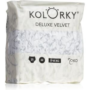 Kolorky Deluxe Velvet Love Live Laugh disposable organic nappies size M 5-8 Kg 21 pc