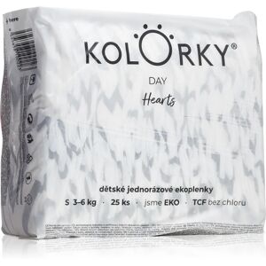 Kolorky Day Hearts disposable organic nappies size S 3-6 Kg 25 pc