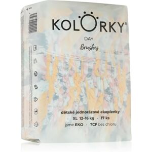 Kolorky Day Brushes disposable organic nappies size XL 12-16 Kg 17 pc