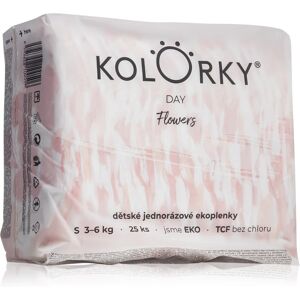 Kolorky Day Flowers disposable organic nappies size S 3-6 Kg 25 pc