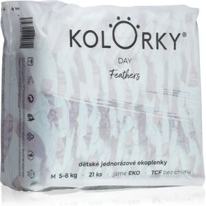 Kolorky Day Feathers disposable organic nappies size M 5-8 Kg 21 pc