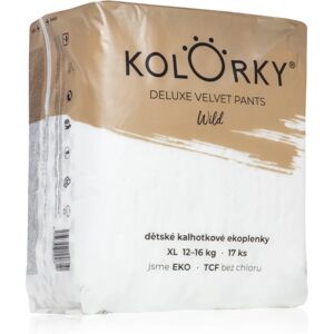 Kolorky Deluxe Velvet Pants Wild disposable nappy pants size XL 12-16 Kg 17 pc