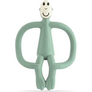 Matchstick Monkey Teething Toy and Gel Applicator chew toy with 2-in-1 brush Mint Green 1 pc