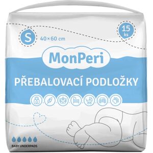 MonPeri Baby Underpads Size S disposable changing mats 40x60 cm 15 pc