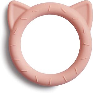 Mushie Cat Teether chew toy Blush 1 pc