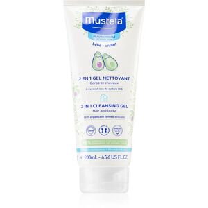 Mustela Bébé cleansing gel for body and hair for children 200 ml