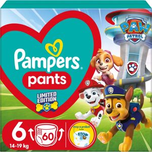 Pampers Pants Paw Patrol Size 6 disposable nappy pants 14-19 kg 60 pc
