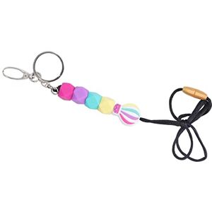 Keenso Baby Teethers Pendant, Teethers Necklace Multicolor Multifunctional Safe Sensory Development for Outdoor (Type B)