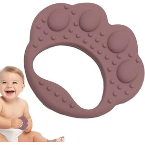 itrimaka Silicone Baby Teether, Cute Dog Paw Shape Toys Teether, Food-Grade Bump Wrist Hand Teethers, Sensory Exploration Toys for Babies Toddler Boys Girls