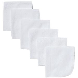 Gerber 6 Count Washcloth, White