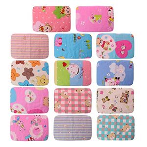 Avejjbaey Cartoon Cute Baby Breathable Urine Changing Cover Mat Diaper Nappy Bedding Changing Cover Pad Cushion 25x35cm Reusable Liners for Women Organic