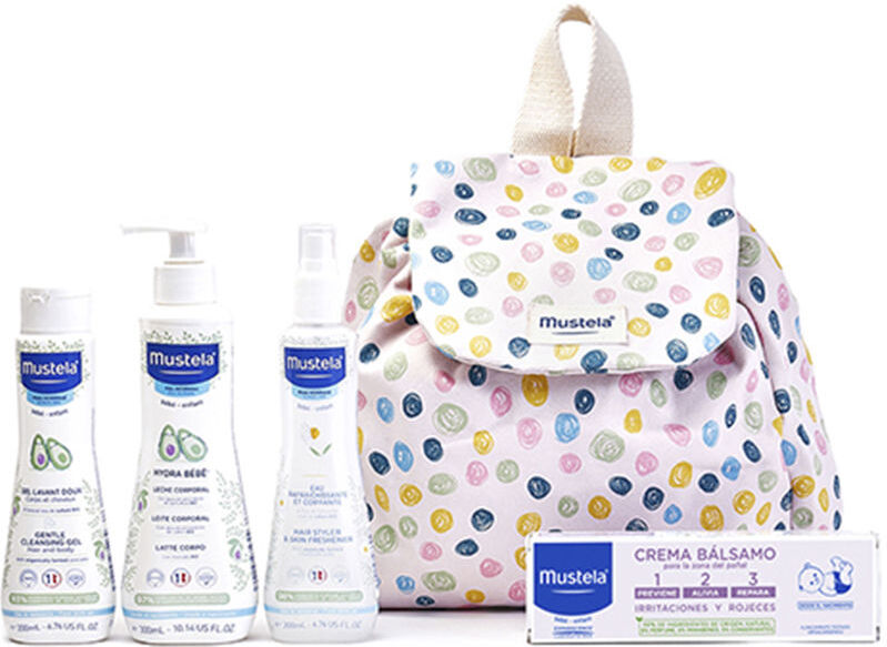 Mustela Baby Polka Backpack Lot 5 pcs