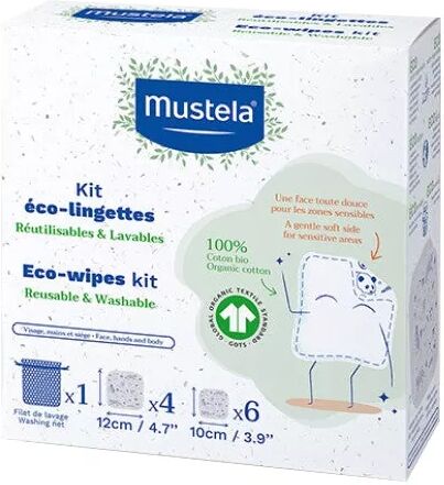 Mustela Reusable Eco Wipes Kit x10 Units