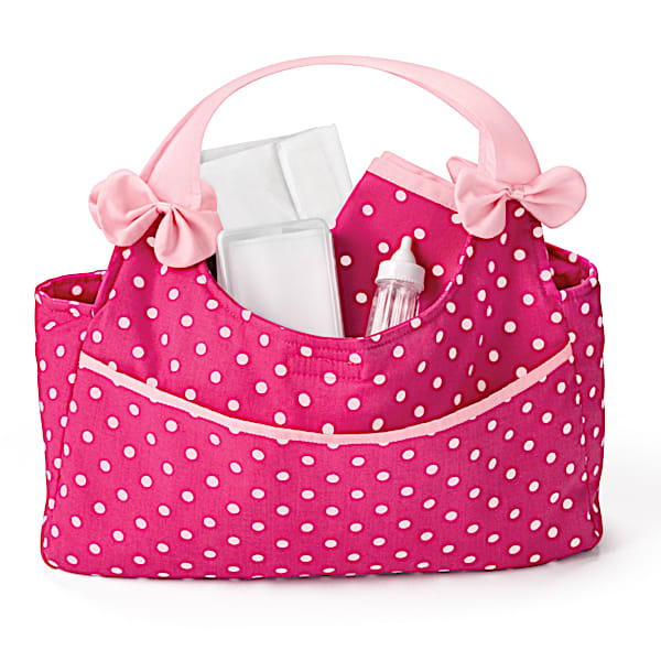The Ashton-Drake Galleries Baby Doll Diaper Bag With Accessories