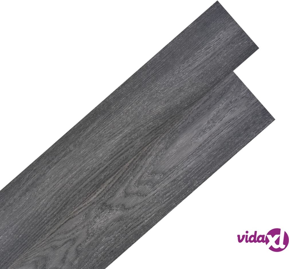 vidaXL Self-adhesive PVC Flooring Planks 5.02 m² 2 mm Black and White