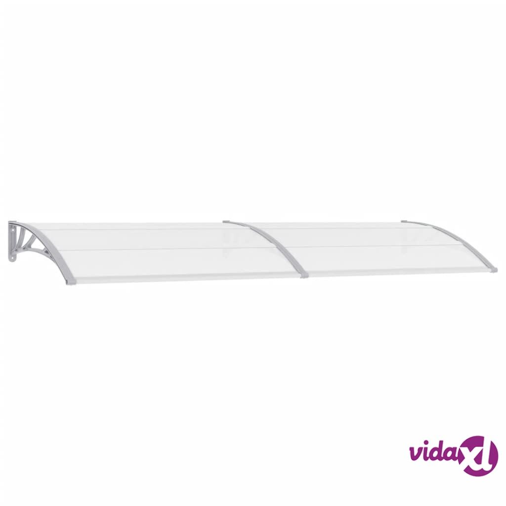 vidaXL Door Canopy Grey 300x100 cm PC