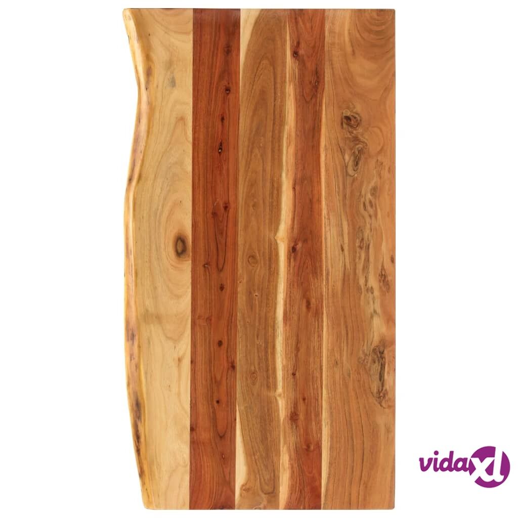 vidaXL Bathroom Vanity Top Solid Acacia Wood 100x55x3.8 cm