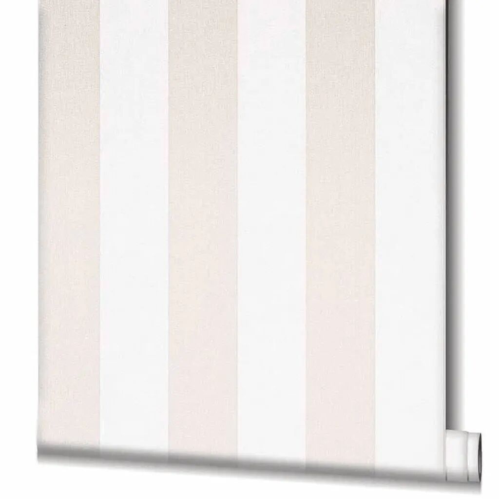 Topchic Papier peint Stripes Beige et blanc