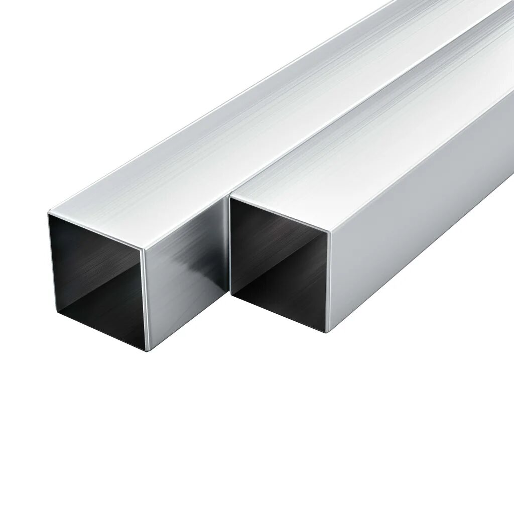 vidaXL Tube avec section carrée Aluminium 6 pcs 1 m 30x30x2 mm