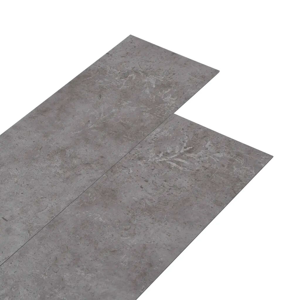 vidaXL Planches de plancher PVC 5,26 m² 2 mm Gris béton