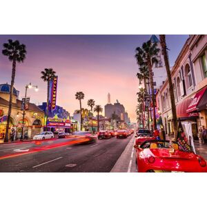 Papermoon Fototapete »Hollywood Boulevard« mehrfarbig  B/L: 3,5 m x 2,6 m