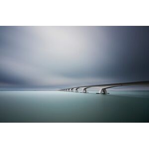 Papermoon Fototapete »Photo-Art ARTHUR VAN ORDEN, DIE UNENDLICHE BRÜCKE« bunt  B/L: 4,50 m x 2,80 m