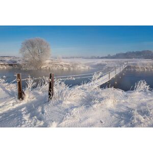 Papermoon Fototapete »Schneelandschaft« bunt  B/L: 4,50 m x 2,80 m