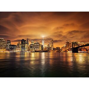 Papermoon Fototapete »Manhattan at Sunset« mehrfarbig  B/L: 3 m x 2,23 m
