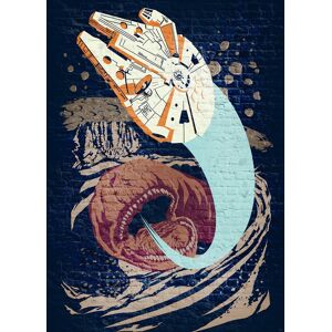 Komar Vliestapete »Star Wars Classic Concrete Asteroid Worm«, 200x280 cm... bunt  B/L: 200 m x 280 m