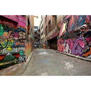 Papermoon Fototapete »Graffiti-Gasse« mehrfarbig  B/L: 3 m x 2,23 m